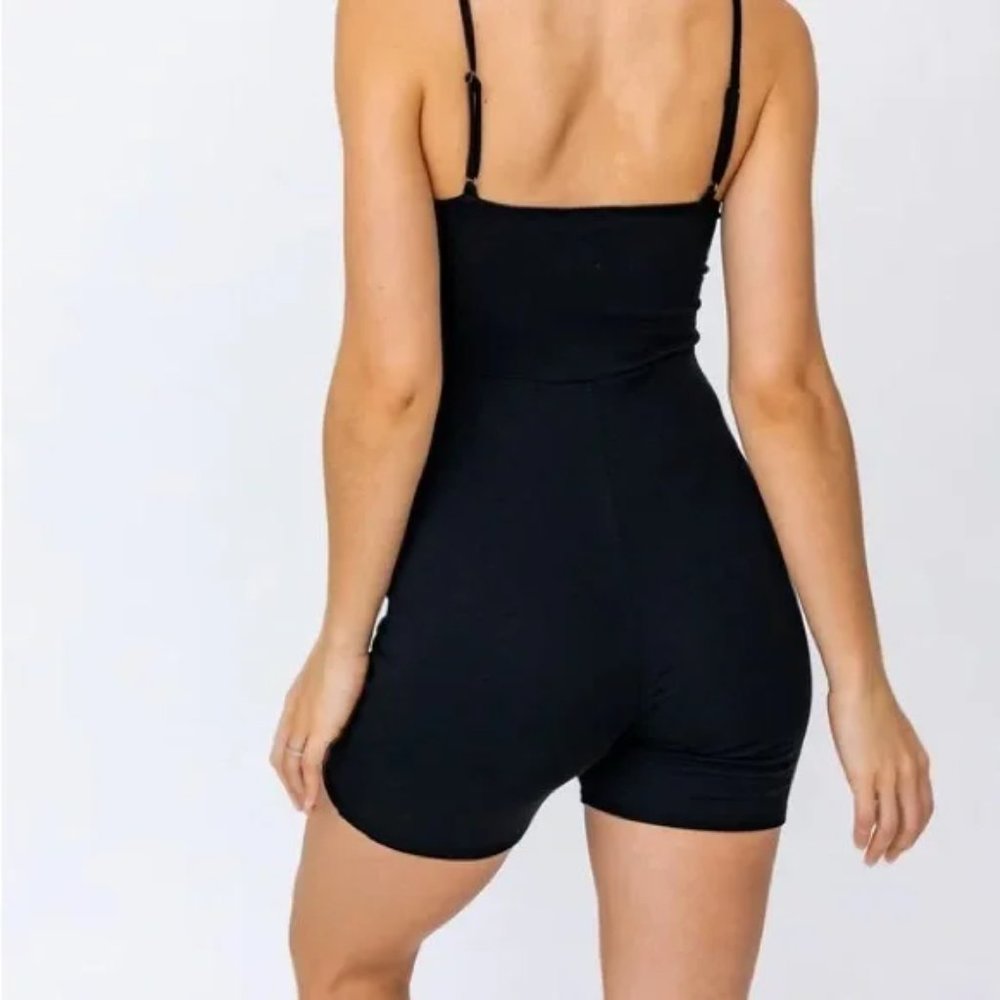 LE LIS KNIT RUCHED ROMPER - Picture 2 of 4